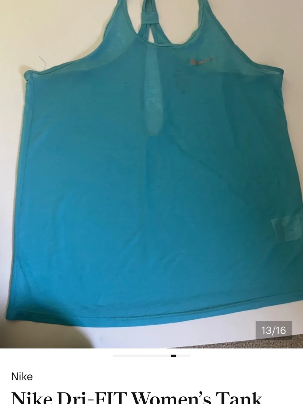 4 Nike Women's Racerback Tanks - Hot Pink, Teal, Aqua, Emerald